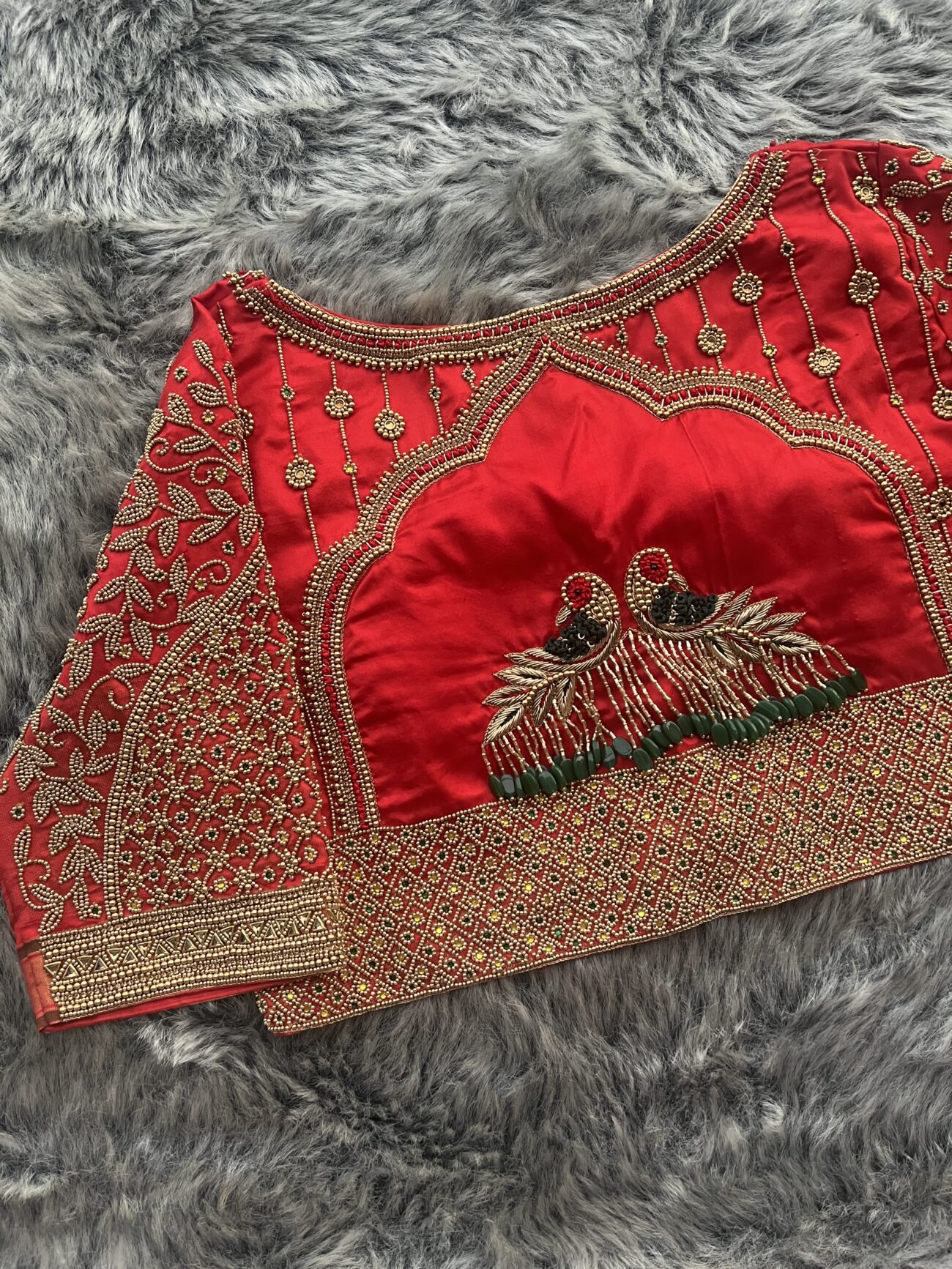 Bridal Aari worl blouse hand embroidery - Embroidery Wale