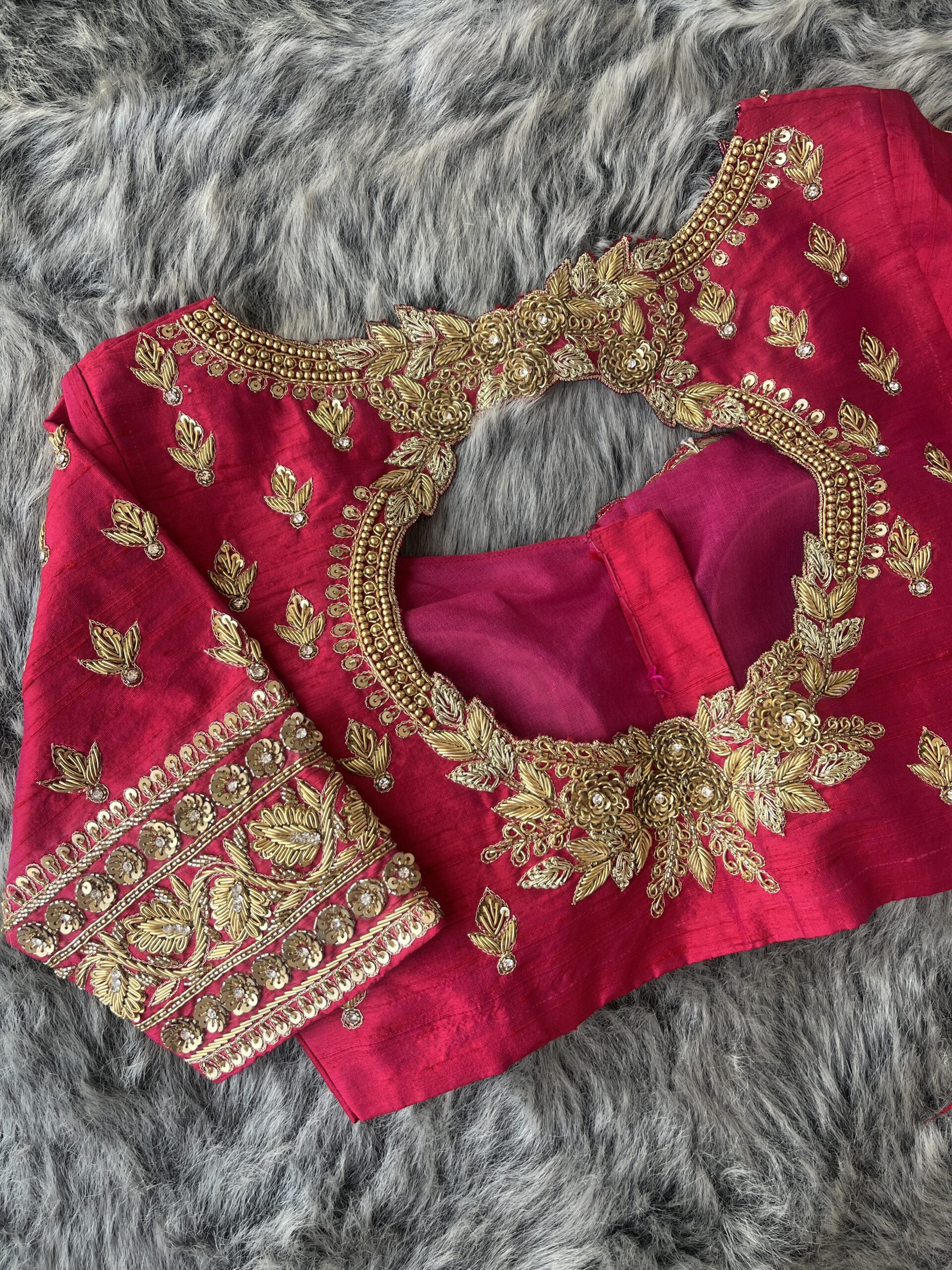 Zardosi work bridal blouse