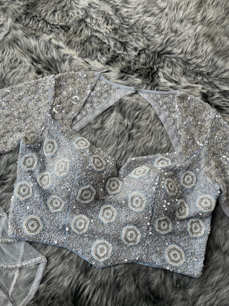 Aari work blouse design for your lehenga